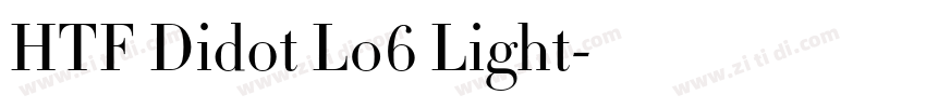 HTF Didot L06 Light字体转换